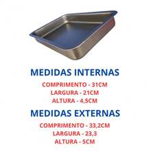 Kit 3 Formas Retangulares Altas Antiaderente Nº1 ao Nº3 Grafite