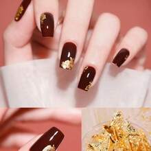 Gold Foil Nail Art Accessories, Gold Foil Fragments Decorative Stickers Sequins - Nhiều màu - Xem 3