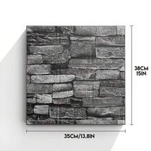 20 szt. naklejek ściennych 3D, samoprzylepna, wodoodporna i odporna na wilgoć pianka sufitowa z wzorem cegły, łatwa do przyklejenia i odklejenia, łatwa do czyszczenia i cięcia, do kuchni, salonu, łazienki, korytarza, wiszących płytek dekoracyjnych