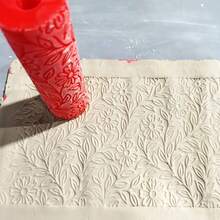 Polymer Clay & Ceramic Texture Rolling Pin, Daisy Meadow Embossing Rolling Pin, Daisy Field - Relief, Embossed Ceramic Texture Roller For Jewelry Making, Compatible With Polymer Clay Texture Sheets And Polymer Clay Cutters - Multicolor - View 7