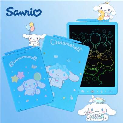 Sanrio 1pc Sanrio Officially Licensed Cinnamoroll LCD Writing Tablet Graffiti Board Color Screen Drawing Board Erasable And Reusable Handwriting Board Suitable For Home School Education And Learning Birthday Christmas Gifts For Family Friends