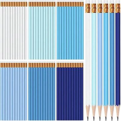 120 Pcs #2 HB Pencils With Eraser No 2 Unsharpened Wooden Hexagonal Pencils For Adults Gifts For School Exam Art Learning Office Sketching(Rainbow Colors)-527740