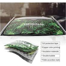 DFunny Skull Car Windshield Sunshade Gothic Hippie Skeleton Sun Visor Protector Front Window Shade Keeps Out UV Rays Keeps Your Vehicle Cool Black7001 - 搞笑頭骨-02 - 查看 4