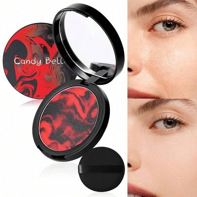 Set de regalo de maquillaje multifuncional con base de poros minimizadora, polvo fijador de control de aceite, polvo compacto traslúcido, acabado mate, para mujeres, con cobertura ligera, apto para todos los tonos y tipos de piel