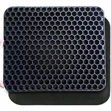 19.7" Gel Seat Cushion, Super Large & Thick Office Chair Cushion For Long Sitting - Back Hip Tailbone Pain Relief Cushion, Egg Seat Cushion Desk Chair Pads For Cars Wheelchair - Fits Up To 350 Lbs-222684 - 黑色SKidsized - 查看 2