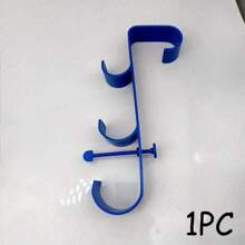 1/2 pièces Support de tige de piscine réglable - en plastique, idéal pour les piscines hors-sol, comprend le filet de piscine et les accessoires de crochet de brosse. Accessoires de piscine | Support réglable | Construction en plastique, support de tige de piscine sécurisé et fiable. Accessoires de piscine, articles de plage essentiels, accessoires de plage, flotteur de piscine