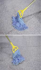 String Mop Heads Replacement Heavy Duty Commercial Grade Blue Cotton Looped End Wet Industrial Cleaning Mop Head Refills (1, Medium) - Medium - View 6