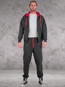 Charcoal/Red