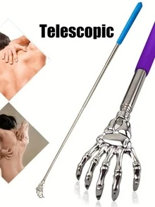 1 Piece Of Telescopic Back Itch Remover - Portable Telescopic Telescope Back Itch Remover - Metal Telescopic Back Itch Remover Eliminates Back Itching