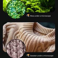 Mikroskop przenośny dla dzieci, zabawka do eksperymentów naukowych na świeżym powietrzu, odpowiedni dla uczniów szkół podstawowych i średnich, ręczny mikroskop do próbek i badań chemicznych, prezent urodzinowy/święta/Halloween/Boże Narodzenie dla chłopców i dziewcząt, wielokrotnego użytku