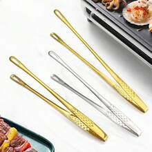 1pc Stainless Steel Food Clamp; Bread Clamp; Barbecue Clamp; Stainless Steel Barbecue Kitchen Clamp; Stainless Steel Barbecue Clamp; Barbecue Supplies; Tea Set