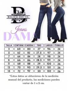 Jeans vaqueros mezclilla gruesa bootcut talle alto pretina ancha casual acampanados tobillo diseño dibujo tejido bordado calaveras look casual rockero country. - Azul lavado medio - Ver 6