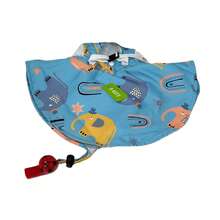 Kids Bucket Hat Children's Sun Protection Beach Visor Hat With Large Brim 3 To 8 Years Old UV50+ Sun Protection - 藍色 - 查看 3
