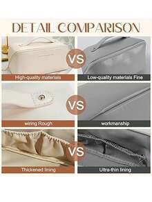 Multifunctional Travel Storage Bag, PU Leather Waterproof Cosmetic Bag, Large Capacity Double-Layer Cosmetic Bag, Cosmetics Organization And Storage, Cosmetics Storage Bag, Skin Care Bag, Large Capacity Toiletries Bag, Travel Home Cosmetic Bag Storage Bag, Cosmetics Storage Bag, Travel Accessories, Bag, Room Decor, Bag, Vanity, Make Up Bag, Organizer, Storage