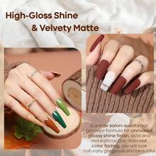 Cat Eye Gel Nail Polish Set, 6 Colors 9D Glassy Cat Eye Glitter Gel Polish Black Red Purple Blue Silver Brown Nail Polish All Seasons With Magnet Soak Off Led DIY Salon Gift-842643 - A3假日系列 - 查看 5
