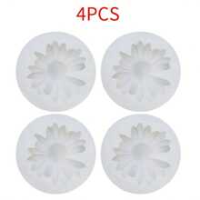 1 pièce/2 pièces Moule en silicone à motif marguerite pour la fabrication de résine et de bougies, moule à bougie d'aromathérapie florale