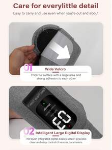 气压腿部按摩器有三种模式（全速、腿部和足部按压）、三种按压强度（强、中、弱），足部和小腿按摩，增强血液循环和肌肉放松，气压经络疏通器是馈赠亲朋好友的最佳礼物 - 黑色 - 查看 3