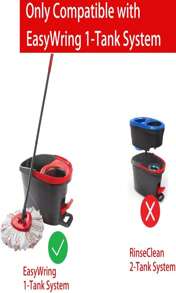 Spin Mop Replacement Head 4 Pack Mop Refill Compatible With Ocedar Triangle Swivel Mops Microfiber Swivel Mop Refill,Deep Clean,Machine Washable And Easy To Replace - 2pcs 1Tank Mop Red - 查看 2