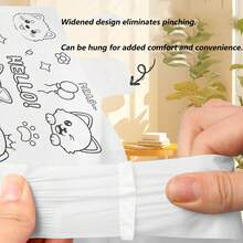 Bolsa de basura con estilo de chaleco, bolsa de plástico con estampado de perro lindo de dibujos animados, adecuada para estudiantes universitarias, bolsa de almacenamiento para niños, apta para el hogar, sala de estar, dormitorio, cocina, baño (2 piezas)