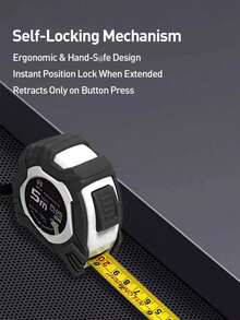 Bosch Steel Tape Measure, Durable Anti-Drop Anti-Dust Self-Locking Tape Measures, Multi-Functional - Multicolor - View 2