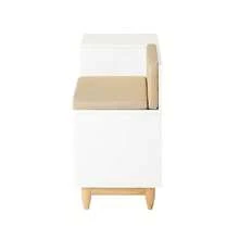 SoBuy Shoe Storage Cabinet, Shoe Storage Bench, Shoe Bench FSR128-SCH - White - View 5