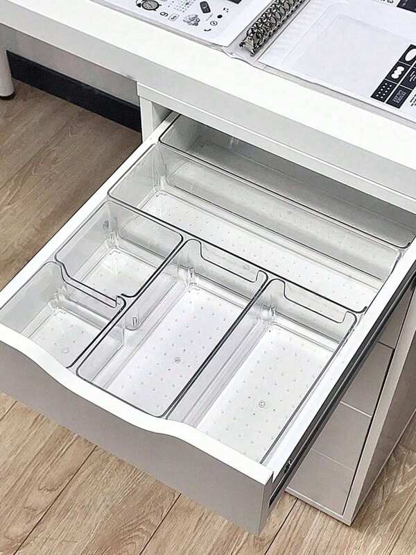 1/4/5/6/8/11 Stück Schublade Kosmetik Aufbewahrungsbox, einfache transparente Kommode Aufbewahrungsbox, Desktop Organizer für kleine Gegenstände, Augenbrauenpinsel, Make-up Pinsel, Make-up Aufbewahrungsbox, Küchenutensilien, Badezimmer Accessoires, Schminktisch Dekoration, Haushaltsorganisation. Für Frauen Aufbewahrungsorganizer Reise Urlaub Essentiell Herbst Dekoration Halloween