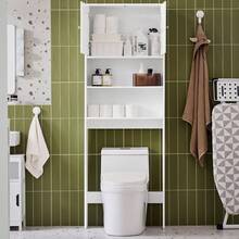 SoBuy Bathroom Storage Cabinet With Shelves & Cupboard – Space-Saving Over Toilet Or Washing Machine Freestanding WC Shelf Tip-Resistant White 65x182x20cm BZR165-W - 白色 - 查看 4