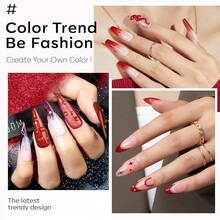 Cat Eye Gel Nail Polish Set, 6 Colors 9D Glassy Cat Eye Glitter Gel Polish Black Red Purple Blue Silver Brown Nail Polish All Seasons With Magnet Soak Off Led DIY Salon Gift-842643 - AA7RubySparks - 查看 6