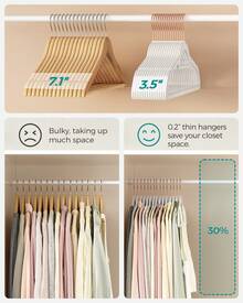 天鹅绒衣架，50 个衣架套装，带黑色旋转挂钩，防滑，17.1 英寸长，适用于外套、衬衫、连衣裙、裤子、领带，云白色标准衣架返校旅行必需品房间装饰、家居装饰、卧室装饰存储组织和存储小狗保持短裤手机壳比基尼女士夏装裙子夏装连衣裙指甲牛仔裤上衣白色连衣裙女士连衣裙 - 白色 - 查看 5