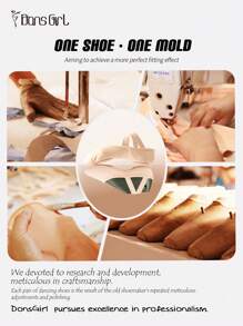 DonsGirl 一双高弹力强力包裹专业芭蕾舞鞋，双层弹力网底设计，适合女孩、现代舞鞋、古典舞鞋和瑜伽鞋 - 淺粉色 - 查看 11