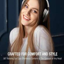 28Hours Playtime Over Ear White Bluetooth Headphones Wireless And Wired Beas Youth Student TV Headphone With Microphone Type-C Charging For Android Phone - 銀色 - 查看 4