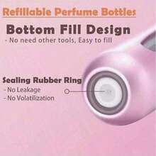 5Pcs,5ml Perfume Bottle With Bottom Filling, Perfume Bottle Self-Pump Type, , Refillable Spray Bottle, Portable Cosmetic Bottle Perfume Refillable Bottle - 多色 1件 - 查看 5