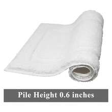 Bathroom Rugs Sets 3, Non Slip Bath Mats Washable - Soft Shaggy Microfiber Shower Rugs With Toilet Floor Mat,White - As Picture 415 - View 7