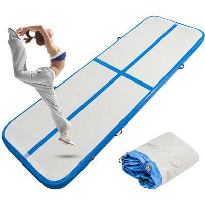 Air Floor Mat 10ft Tumbling Mat Inflatable Gymnastics Mat Thick With Pump For Youth/Adults