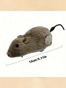 Wind-Up Spring Plush Toy, Realistic Fake Mouse Can Run, Random Colors Of Cats&Dogs Pets Toys