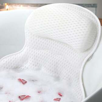 Cuscino da bagno, un lussuoso cuscino da bagno utilizzato per sostenere il collo e la schiena nelle vasche da bagno, cuscino da vasca da bagno