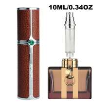 1 件奢华优雅便携式迷你可填充雾化器，底部填充设计，香水喷雾瓶，旅行香水瓶可填充，您的旅行和商务必需品