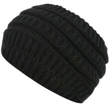 1pc Solid Color Thick Knitted Headband, Women Knitted Headband, Facial Wash Headband, Topless Ponytail Knit Hat, Sports & Fitness Headband Hat, Suitable For Multiple Occasions Hair Accessories Autumn Accessories Autumn Head Scarf Women Bandana Fashion Head Wrap Fall Hair Band Winter For Vacation Outfits Woman