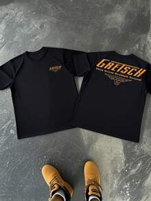 That Great Gretsch Sound! With Winged Steer Head Symbolizes Bold Spirit Musical Heritage On This Classic Fit Tshirt 220g - 黑色 - 查看 1