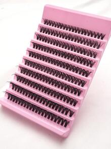 200pcs Flare Eyelashes 8mm-16mm D Curl Density Individual Lashes Extension For Makeup Tools, Create Natural & Dramatic Effect Faux Lashes For DIY At Home Lash Clusters,Eye Lash Clusters,Individual Eyelashes,Lashes,Fake Lashes - C - View 4