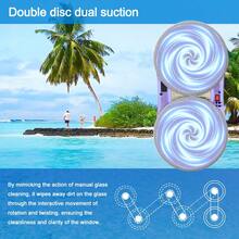 PuRuiKai Smart Window Cleaning Robot – Auto Glass Cleaner With Remote & Edge Detection - EU C Type Plug(220-240V) - View 9