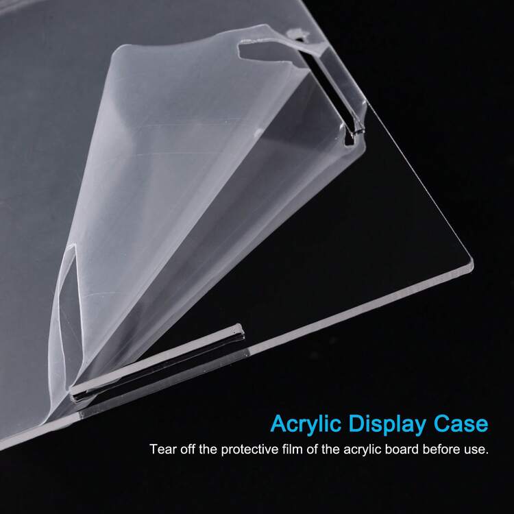 Clear Display Case, Acrylic Box Assemble Dustproof Box Showcase For Collectibles, Crafts - Clear 14.1x8.3x14.1 Inch - View 4