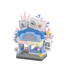 Street Scene Series Micro-Particle Building Blocks, Construct Lovely Street Scenes, Suitable For Desktop Decor, Collection And Gifting (Birthday, Halloween, Christmas) - Multicolor - View 7