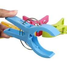 Towel Pegs, 12Pcs Beach Towel Clips For Chairs Cruise Plastic Clothes Pins Beach Chair Towel Clips Towel Holder Clips Heavy Duty Clothes Pins-Keep Your Towel From Blowing Away Beach Essentials