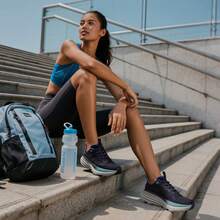 Women's Slip On Walking Shoes Hands-Free Cushion Running Tennis Non-Slip Comfortable Gym Workout Athletic Breathable Fashion Sneakers SwiftLite - 藍色 - 查看 4