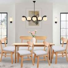 Stretch Non-Slip Soft Washable Dining Chair Covers Set Of 4, Yellow Cushion Slipcovers Kitchen And Dining Room Chairs - Jacquard Grey - View 5