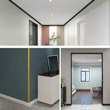 1条3米/118.11英寸自粘填缝条，PVC装饰胶带，室内装饰条，墙贴，角条，家居装饰，花园用即撕即贴海报 - 彩色 - 查看 7