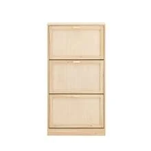 SoBuy FSR159-N, 3 Flip-Drawers Shoe Cabinet Shoe Rack Shoe Storage Cupboard Organizer, W60 X D24 X H118cm - Brown - View 4