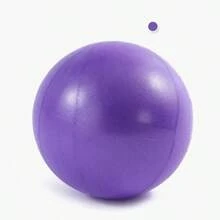 1pc 25cm Pilates Yoga Ball With Straw, Stability Ball For Balance, Stretching And Core Workout, Anti-Burst And Non-Slip Design Gym Accessories