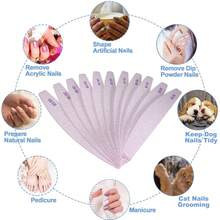80/80 Grit Nail Files (10 Pack), Emery Boards For Acrylic Nails And Gel Nails, Coarse Nail File Double Sided 80 Grits Emory Professional Nail Filers Reusable Washable Manicure Curved Gray-76818 - 10片80/80粗砂弧形灰色 - 查看 8